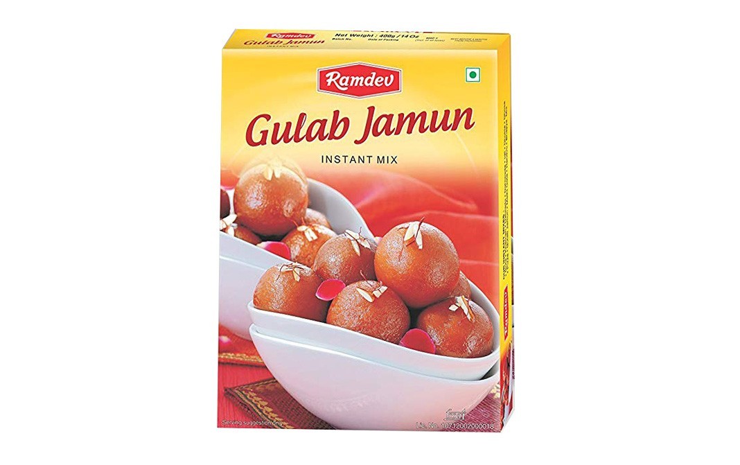 Ramdev Gulab Jamun (Instant Mix)   Box  400 grams